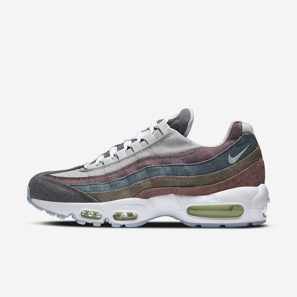 Basket Nike Air Max 95 Grise 5348-271 Vast Grey/Barely Volt/Bright Crimson/White Homme | IQP-68707718